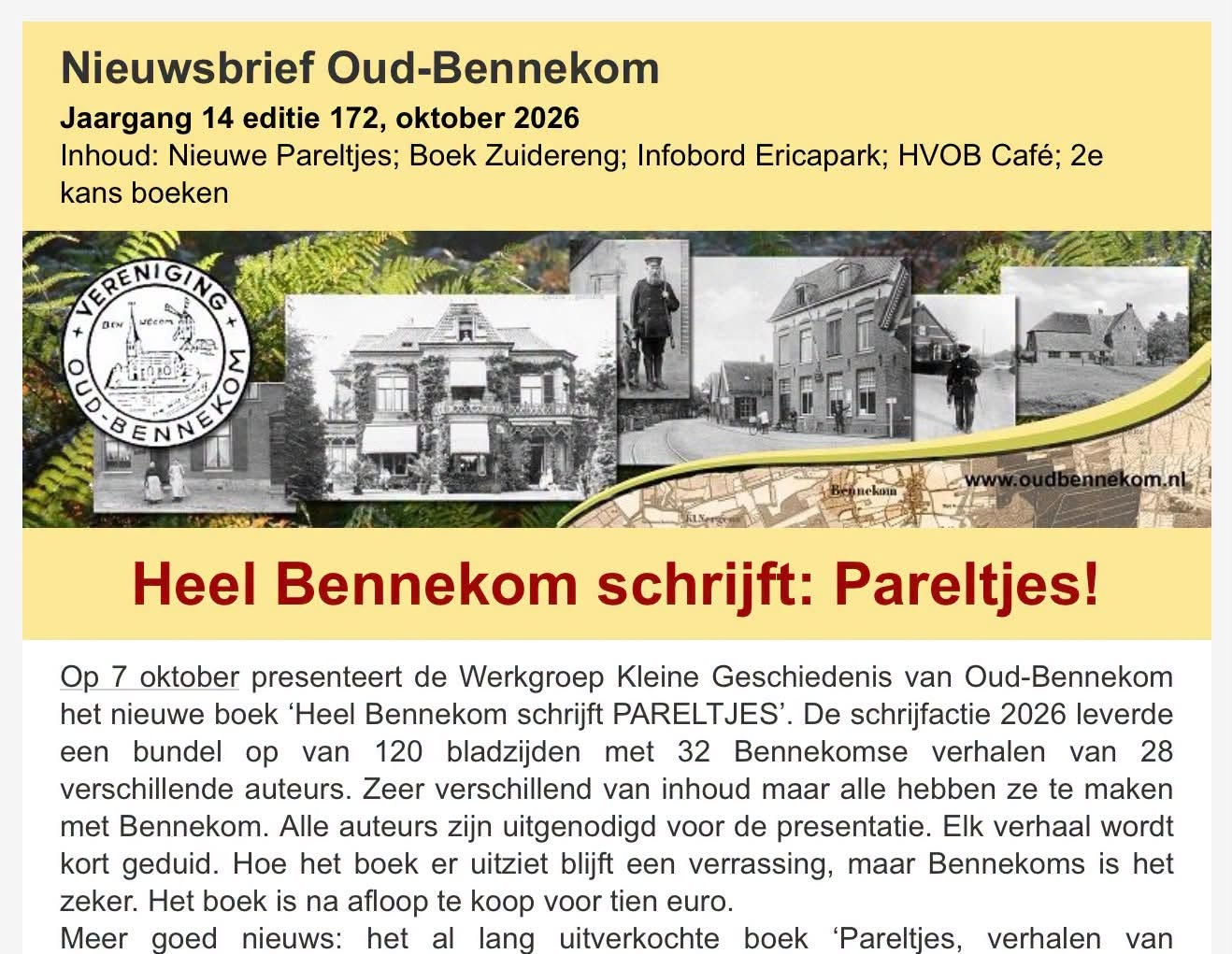 Nieuwsbrief 172
