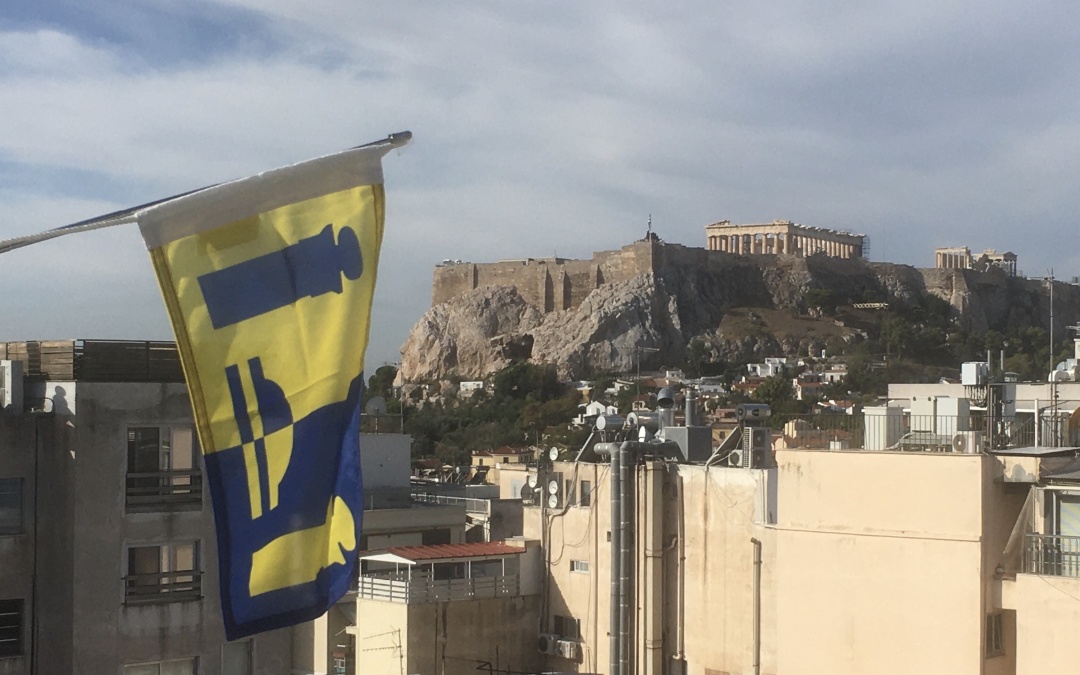 De vlag in Athene