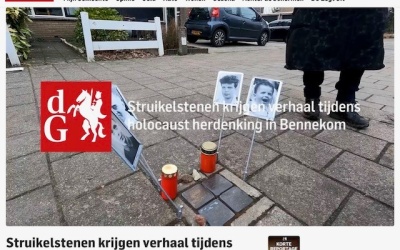 Holocaustherdenking bij Stolpersteine