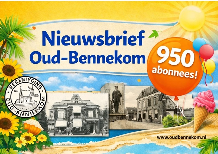 Nieuwsbrief 950 abonnees