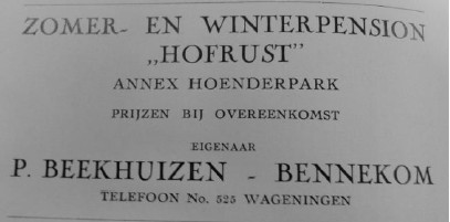 advertentie hofrust